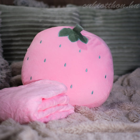 Jahodový vankúš s prikrývkou