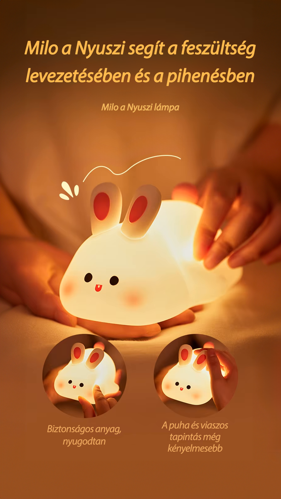 Milo Zajko - Nočná LED lampa🐰