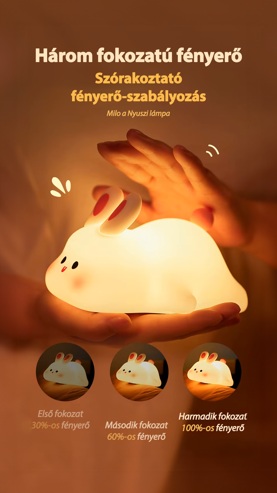 Milo Zajko - Nočná LED lampa🐰