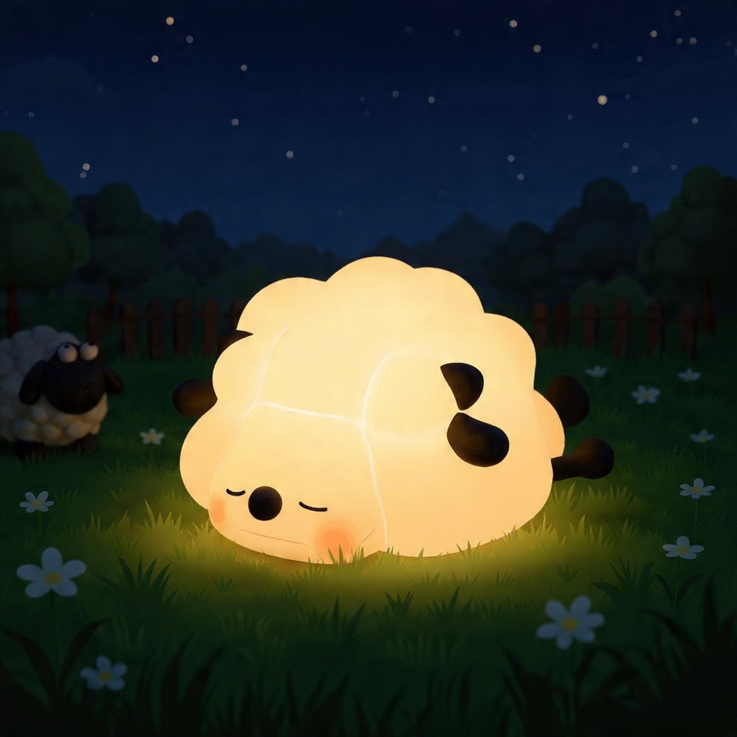 🎁 Alfréd a Baránok - Nočná LED lampa 🐑 (100% off)