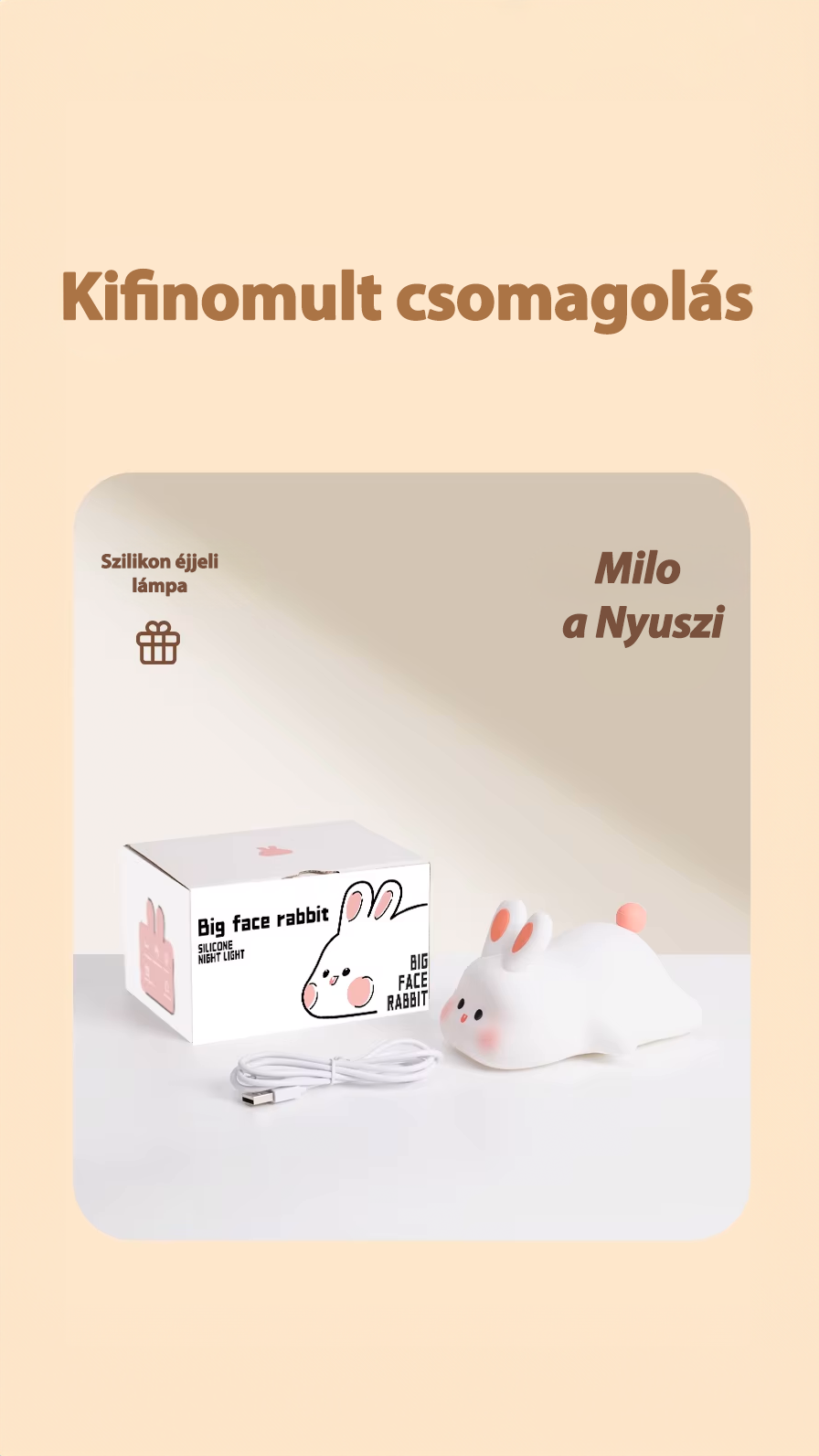 Milo Zajko - Nočná LED lampa🐰