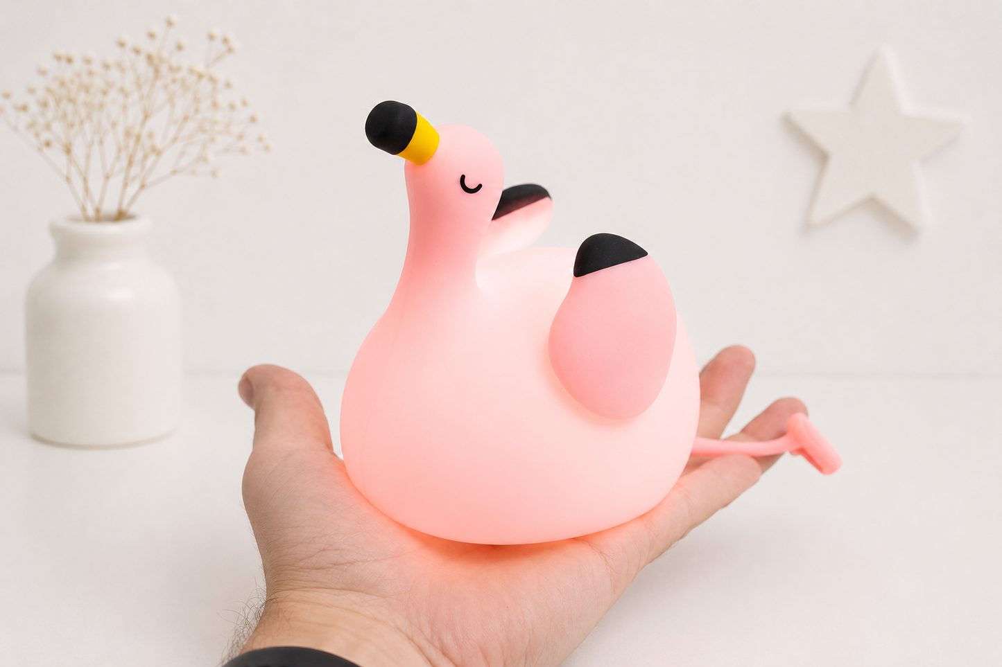 Fumi a plameniak - Nočná LED lampa🦩
