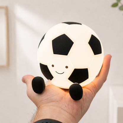 Goalie a futbalová lopta - Nočná LED lampa ⚽