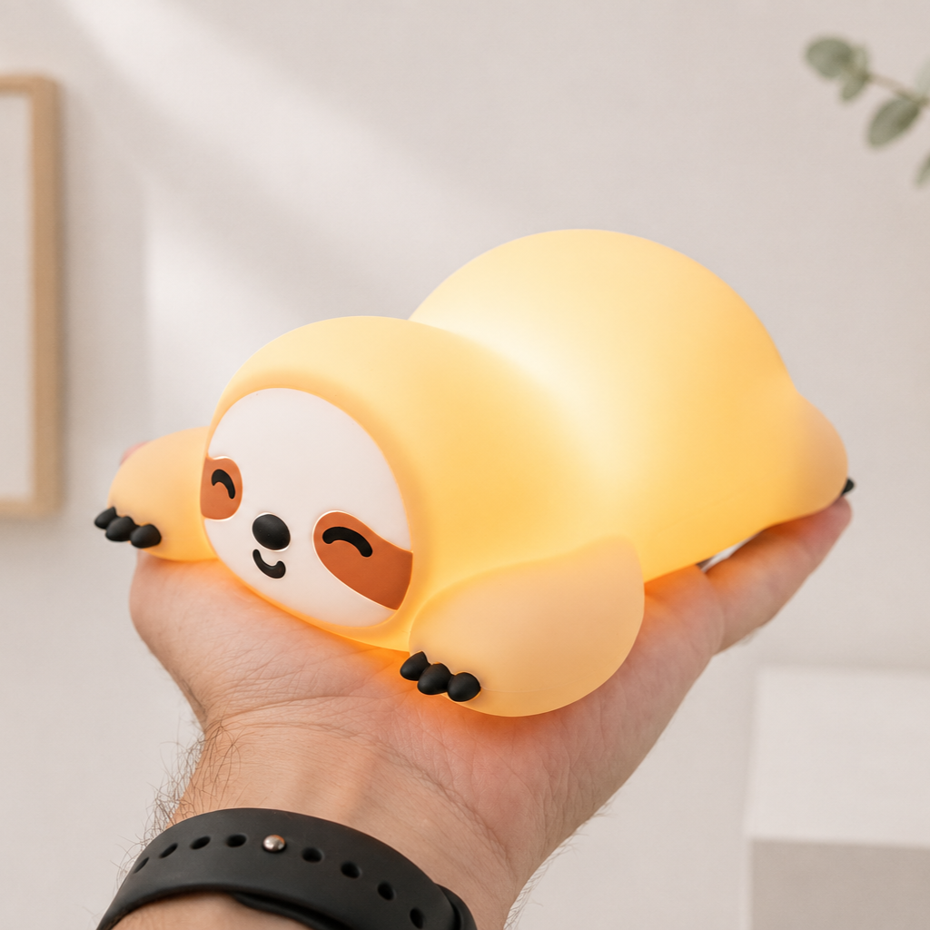 Lenny a leňochod - Nočná LED lampa 🦥