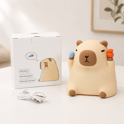 Moki a Capybara - Nočná LED lampa