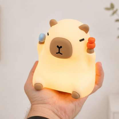 Moki a Capybara - Nočná LED lampa