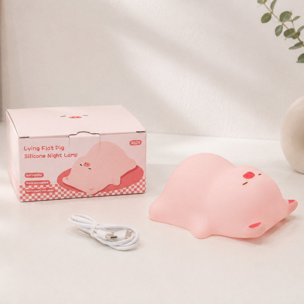 Pufi a Malac - Nočná LED lampa🐷