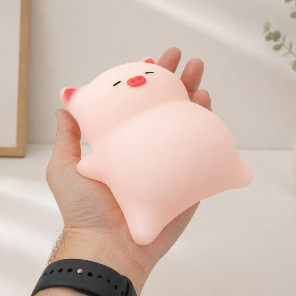 Pufi a Malac - Nočná LED lampa🐷
